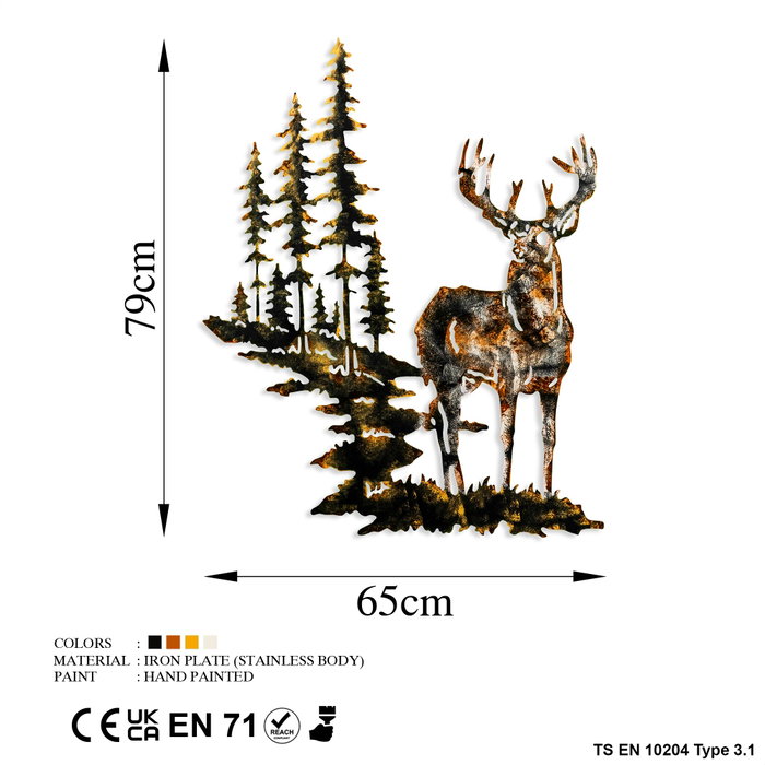 Wallity Deer 3 Multicolor Wallity Deer 3 Multicolor